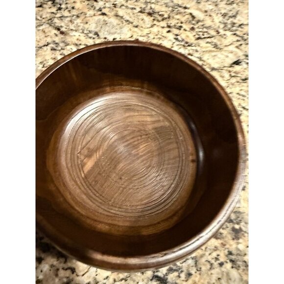 Wooden Brushed Lacquer Lidded Snack/Trinket Bowl - Picture 5 of 9